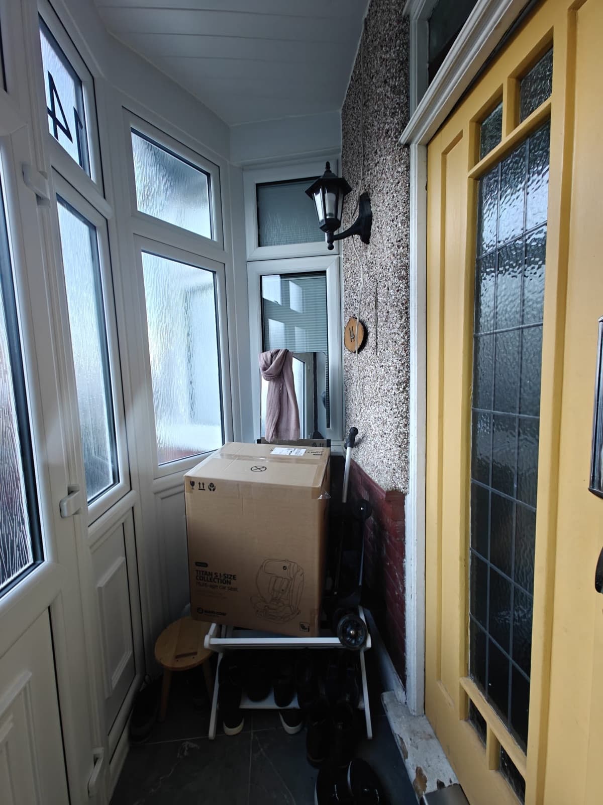 Porch before and after before