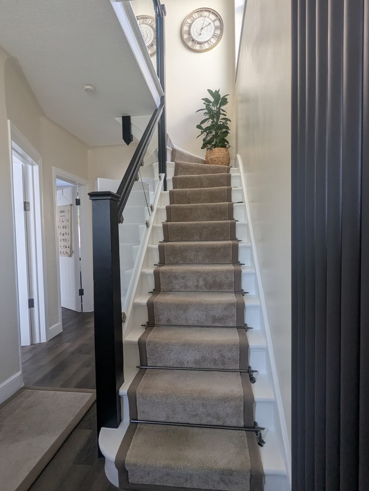 Staircase before and after a Y&Y renovation