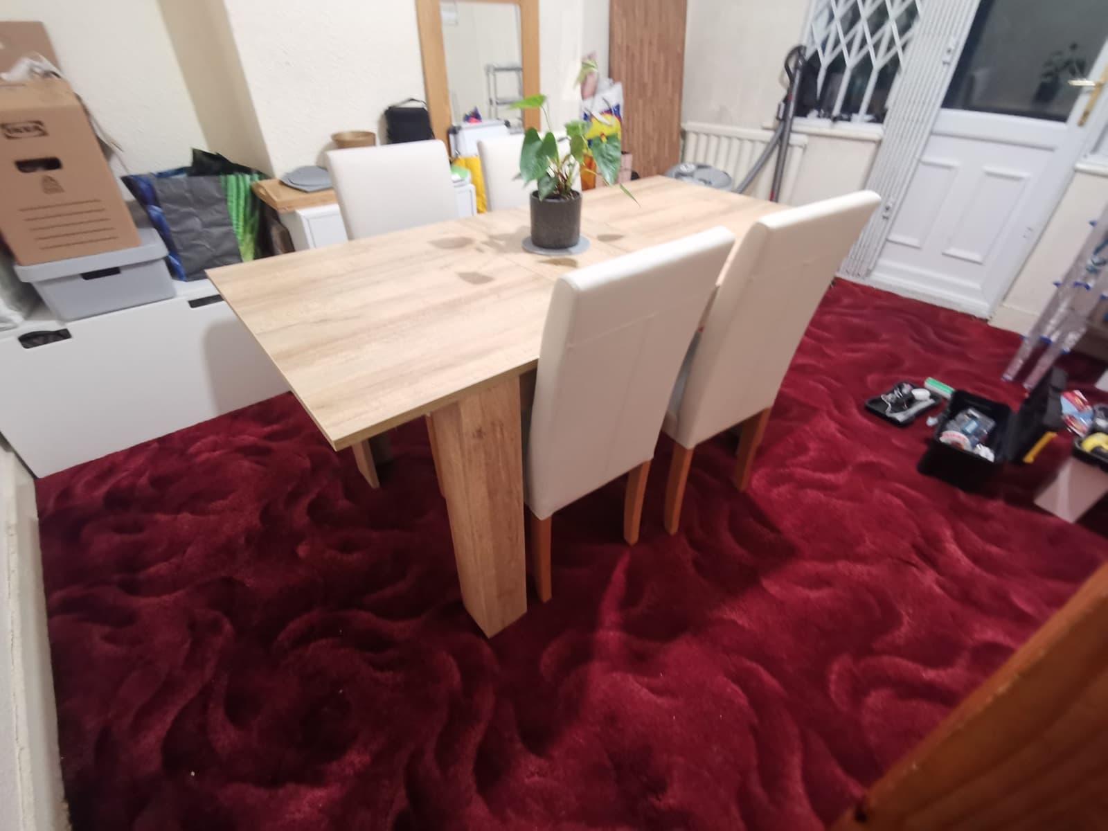 Dining room before and after before